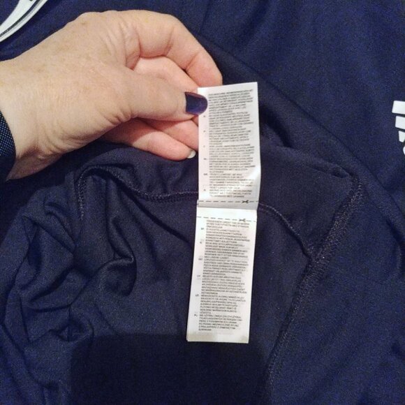 Adidas Performance Light Weight Quarter-Zip Golf Pullover Collegiate Navy Size L - Picture 6 of 9